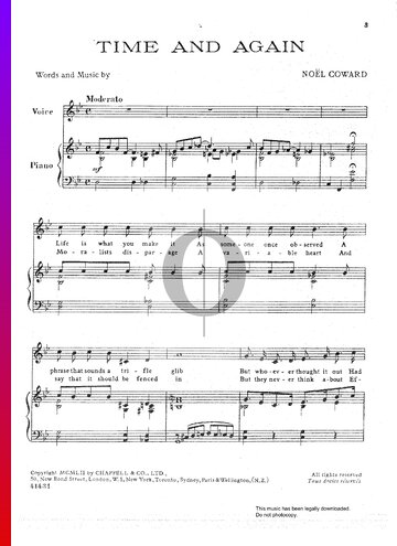 Time And Again Sheet Music