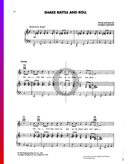 Shake Rattle And Roll Musik-Noten