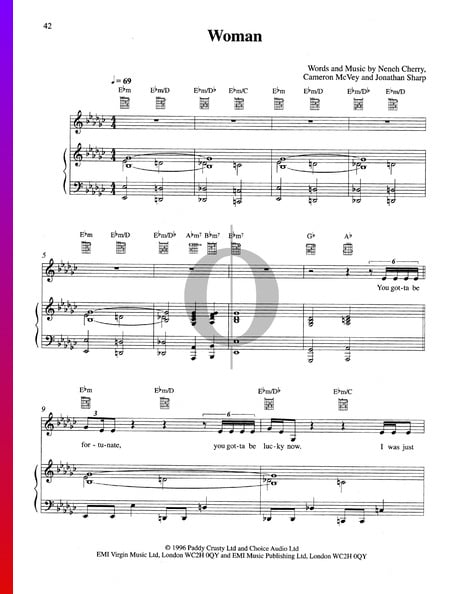 Woman Sheet Music