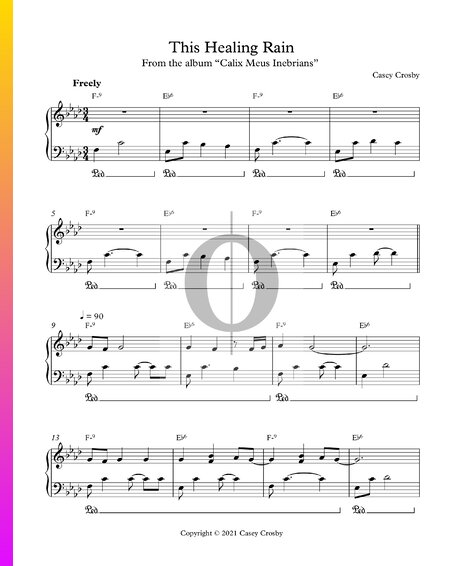 This Healing Rain Sheet Music