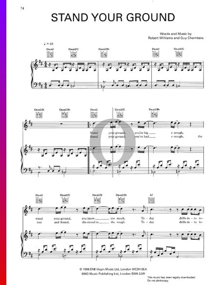 Stand Your Ground Musik-Noten