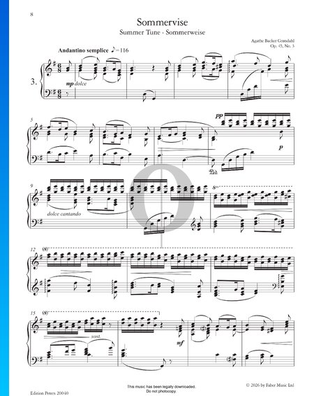 Sommervise, Op.45 Nr.3