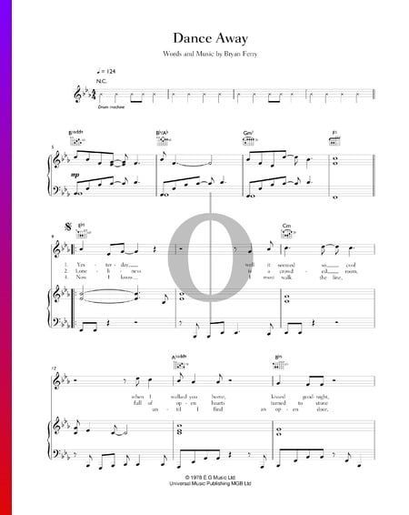 Dance Away Sheet Music