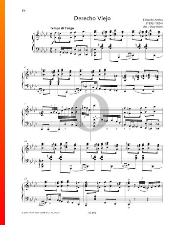 Derecho Viejo Sheet Music
