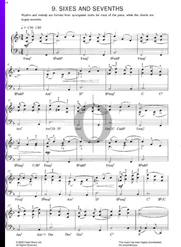 Sixes and Sevenths Sheet Music