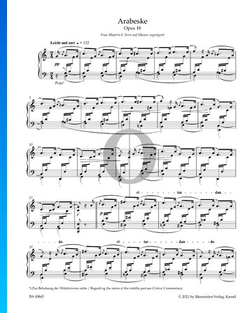 Arabesque, Op. 18 Sheet Music