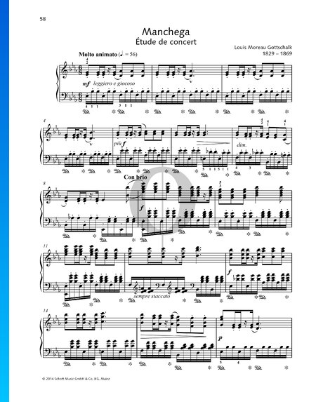 Manchega: Étude de concert, Op. 38