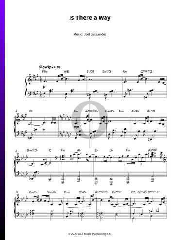 Is There a Way Sheet Music