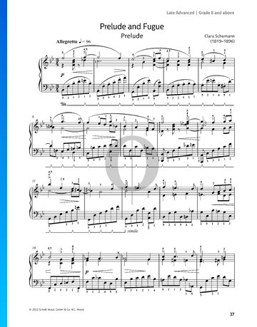Prelude and Fugue in B-flat Major, Op. 16 No. 2 Sheet Music