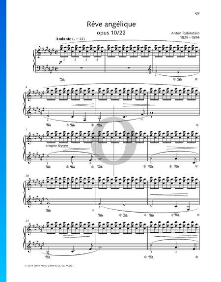 Rêve angélique, Op. 10 No. 22