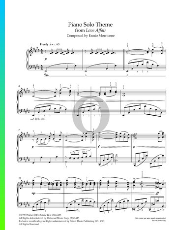 Love Affair Theme Sheet Music