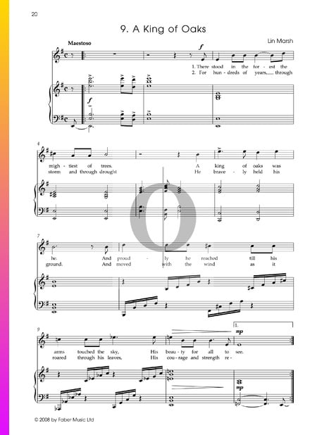 A King Of Oaks Musik-Noten