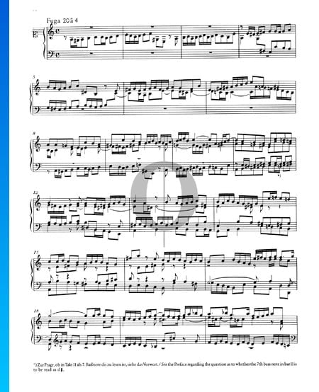 Fugue 20 a Minor, BWV 865 Sheet Music