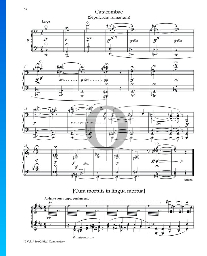 Tableaux d'une exposition (Roman Tomb), With the Dead en a