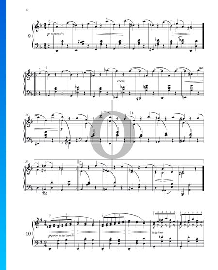 Valse, Op. 39 No. 9 Partition