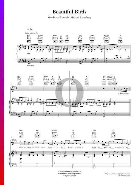 Beautiful Birds Sheet Music