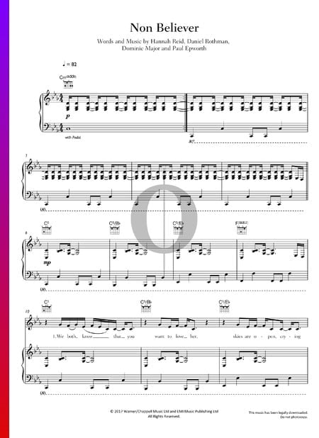 Non Believer Sheet Music