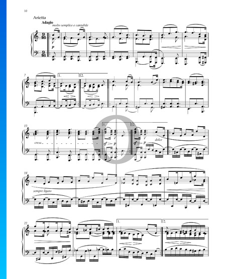 Sonate n° 32 en Do mineur, op. 111 : 2. Arietta