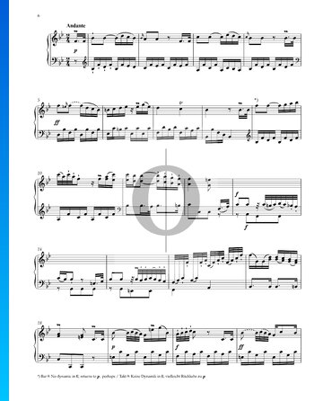 Sonata in E-flat Major, WoO 47 No. 1: 2. Andante Sheet Music
