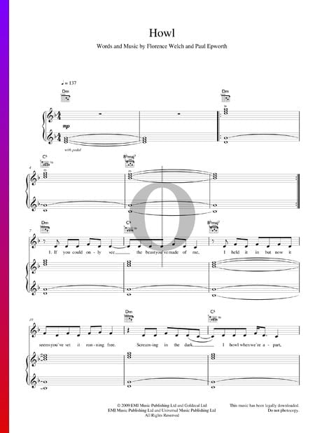 Howl Sheet Music