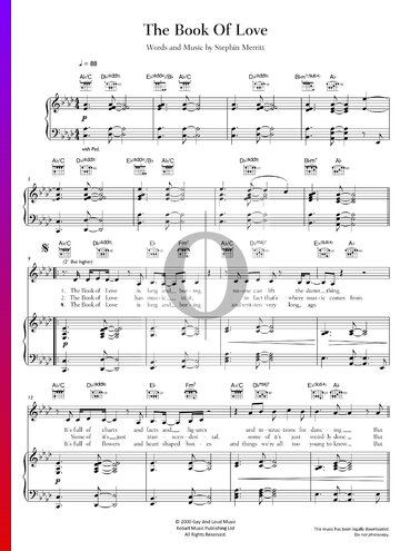 The Book Of Love Sheet Music