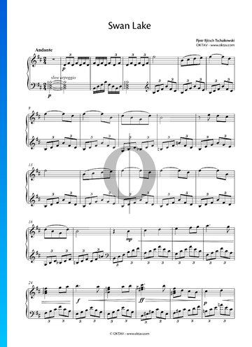Schwanensee (Suite), Op. 20a, TH. 219: I. Swan Theme Musik-Noten