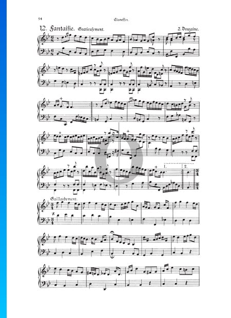 Fantasia, Douzaine II No.12: Gracieusement, TWV 33:24 Sheet Music