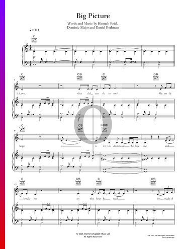 Big Picture Sheet Music