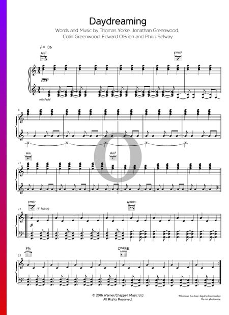 Daydreaming Sheet Music