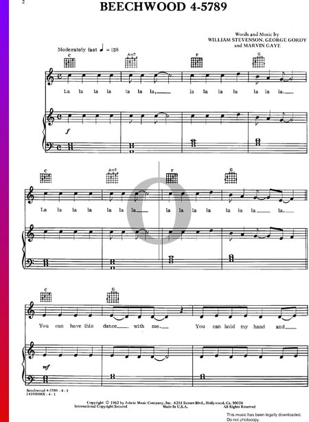Beechwood 4-5789 Musik-Noten