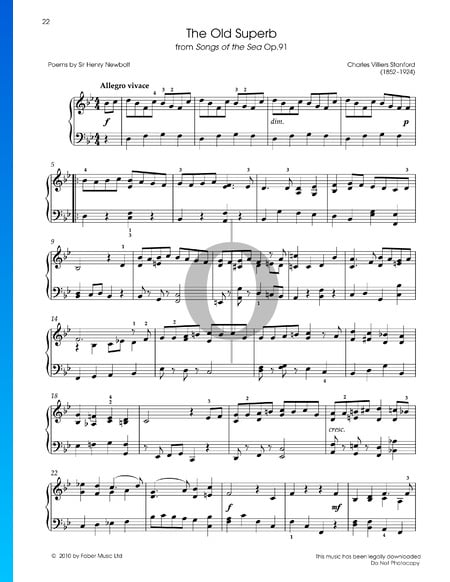Songs of the Sea, Op. 91: The Old Superb Partition