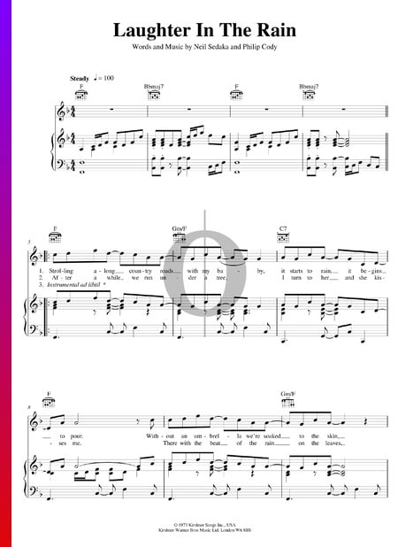 Laughter In The Rain Musik-Noten