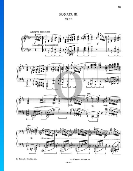 Sonate en Si mineur, op. 58 n° 3