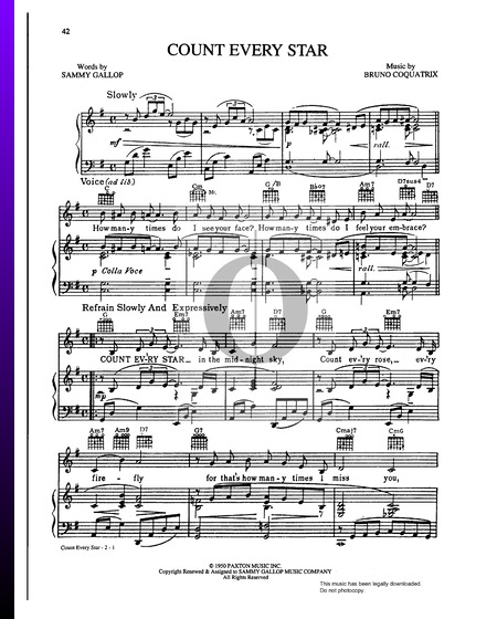 Count Every Star Sheet Music