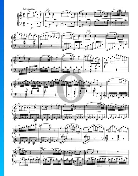 Sonata para piano n.º 10 en do mayor, KV 330 (300h): 3. Allegretto