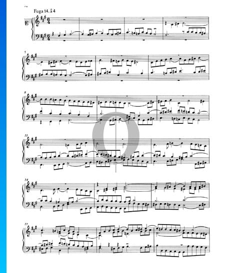 Fuge 14 fis-Moll, BWV 859