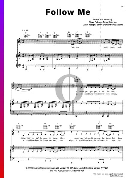 Follow Me Musik-Noten