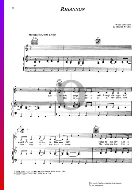 Rhiannon Sheet Music
