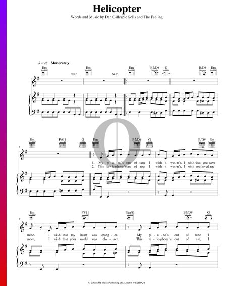 Helicopter Sheet Music