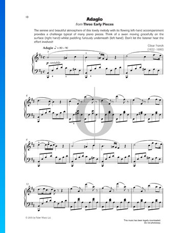 Three Early Pieces: Adagio bladmuziek