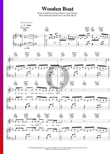 Wooden Boat Musik-Noten