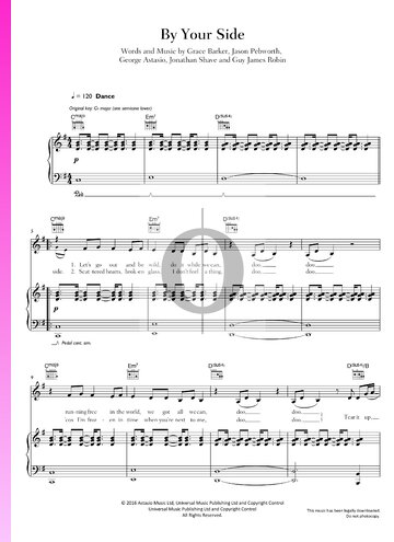 By Your Side Sheet Music