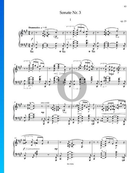 Sonate Nr. 3 fis-Moll, Op. 23: 1. Drammatico