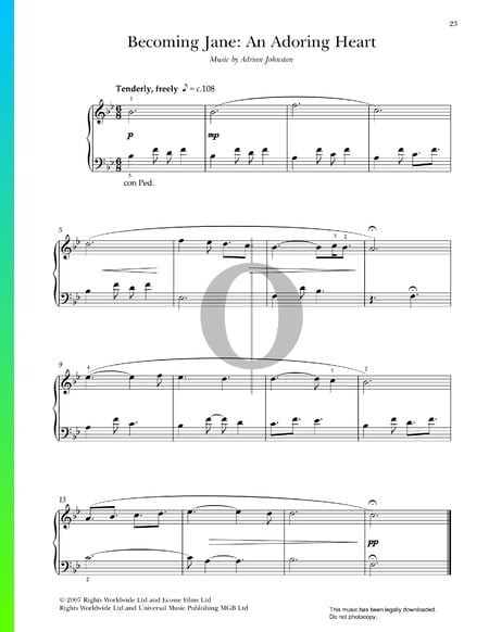 An Adoring Heart Partitura