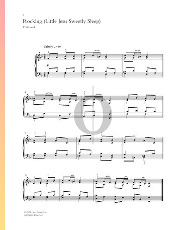 Rocking (Little Jesu Sweetly Sleep) Partitura