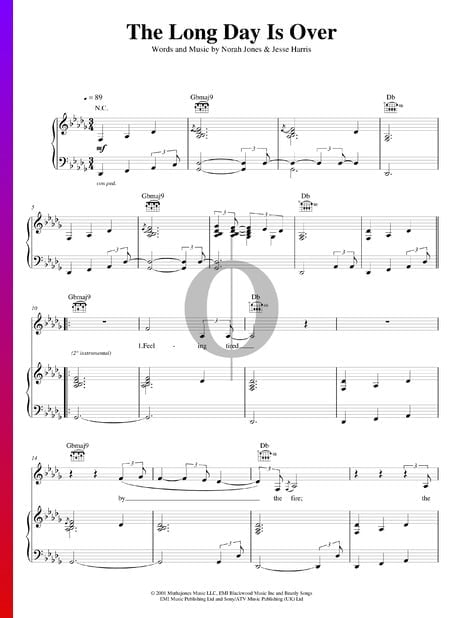 The Long Day Is Over Sheet Music