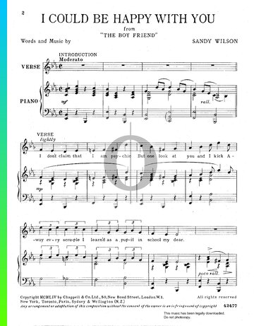 I Could Be Happy With You Sheet Music