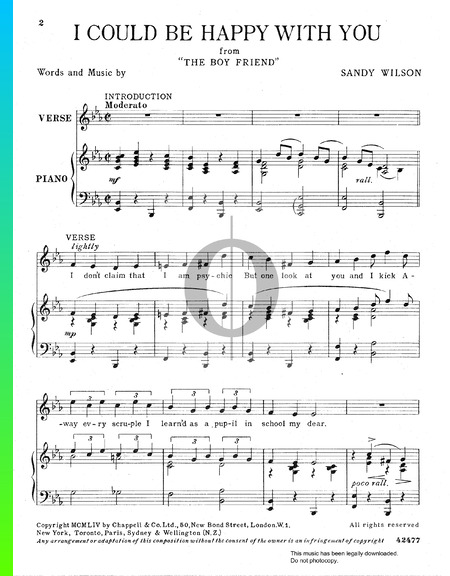 I Could Be Happy With You Musik-Noten