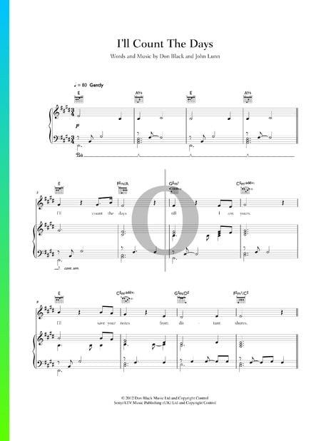 I'll Count The Days Musik-Noten