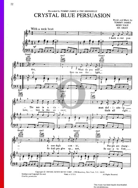Crystal Blue Persuasion Sheet Music